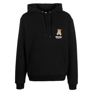 moschino/莫斯奇诺男士时尚经典小熊连帽套头卫衣 A1709 8104