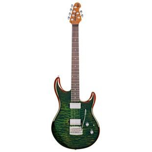 【琴庐乐器】MusicMan Luke L-III3 HH 绿色絮状枫木电吉他现货