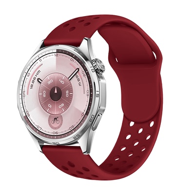 新款酒红色适用华为gt6/5/4表带
