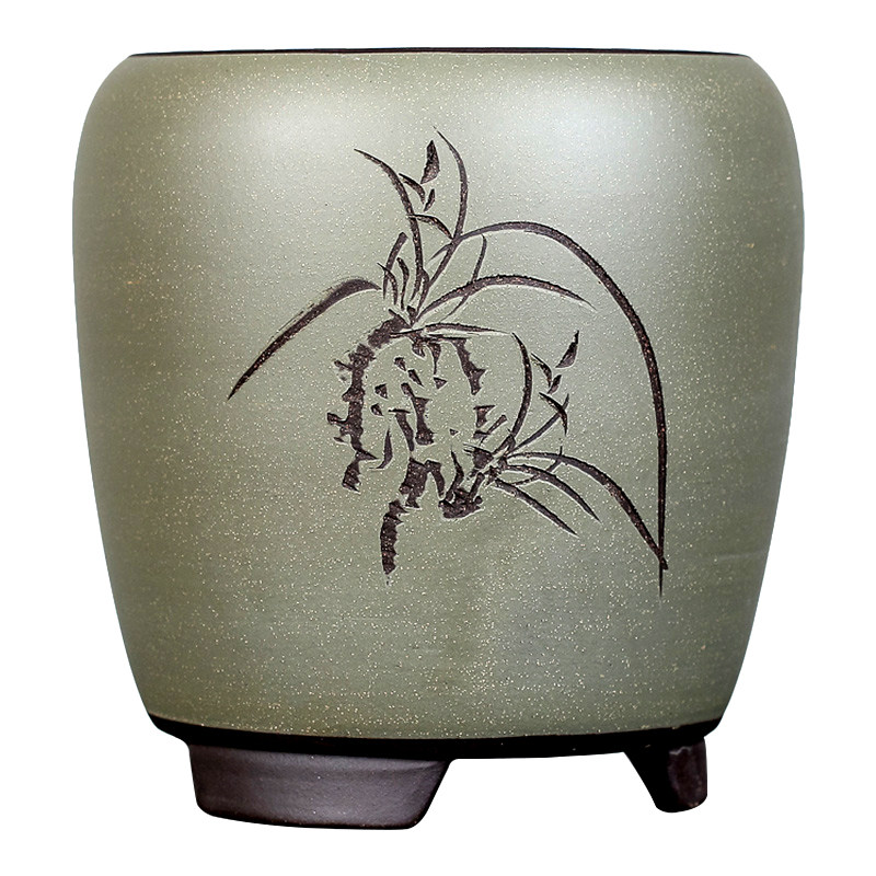 宜兴紫砂花盆兰花君子兰吊兰植物花卉陶瓷花盆垂吊清仓特价包邮