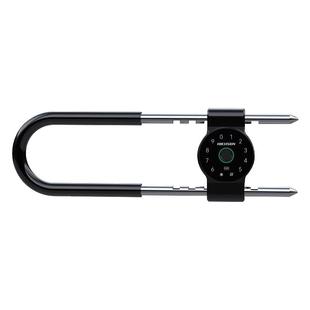 海康威视u型密码门禁商铺门店玻璃门有框双门指纹户外防水插挂机S