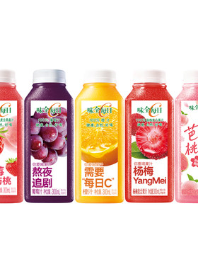 【65.9元任选9件】味全每日C农榨复合果蔬汁300ml*1瓶好喝椰饮料