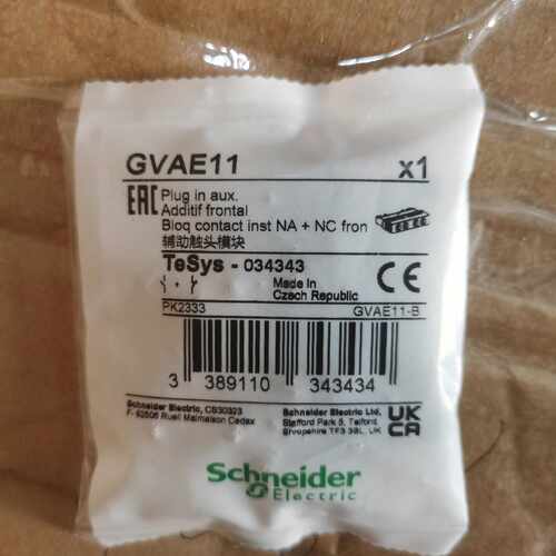 议价原装施耐德电动机断路器附件 GVAE11