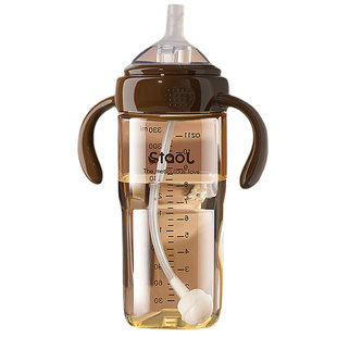 学饮杯鸭嘴吸管水杯PPSU婴儿童宝宝直饮六6个月以上1-2-3岁喝奶瓶