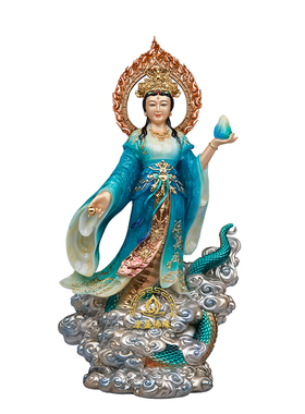 汉白玉女娲娘娘神像寺庙家居摆件