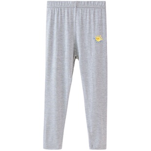 红豆女童莫代尔打底裤夏季薄款儿童宝宝冰丝裤子女孩运动休闲长裤