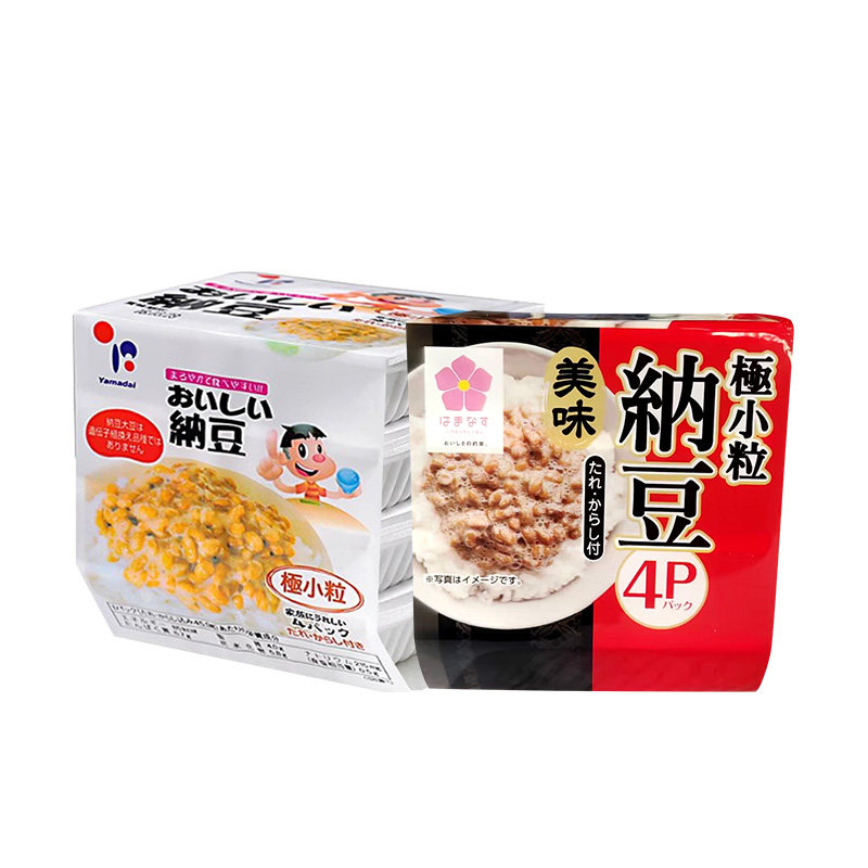 日本进口北海道滨莉纳豆即食拉丝调味发酵山大纳豆12组48盒178.8g