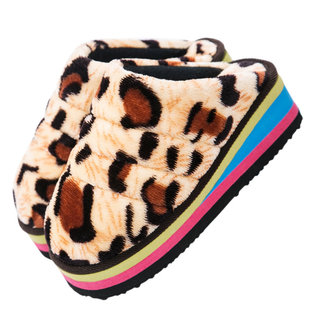 手工棉拖鞋厚底高跟泡沫男女情侣居家毛绒保暖防滑冬天月子拖鞋