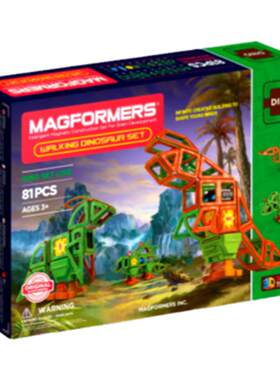 MAGFORMERS麦格弗磁力片恐龙积木