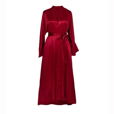 桑蚕丝超长款礼服外穿吊带睡裙