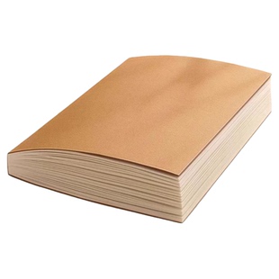 复古牛皮纸笔记本子空白本简约记事本高颜值A5草稿本加厚横线内页