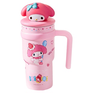 三丽鸥保温杯大容量2026新款高颜值送生日礼物女生kt可爱吸管杯子