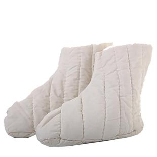 劳保冷库井下矿工加厚新疆棉袜羊毛毡白袜子保暖防冻御寒脚套鞋套