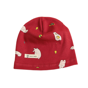 春秋薄款男宝宝婴儿帽子纯棉针织女童可爱超萌保暖冬季新生儿童帽