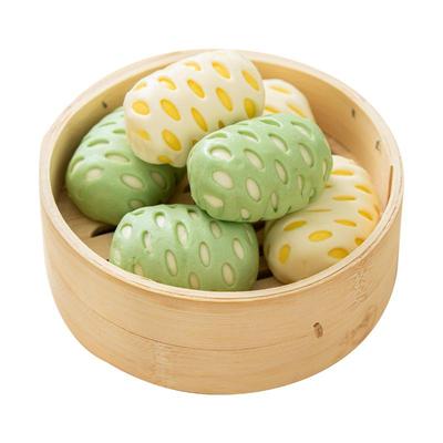 今月慕斯牛乳双拼包卡通儿童馒头早餐半成品加热即食速冻包子面点