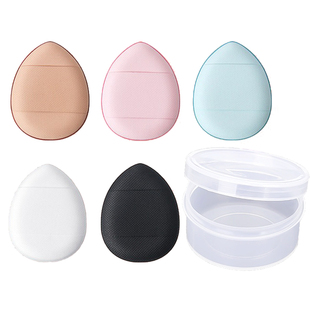 5个装手指粉扑海绵化妆气垫精准遮瑕扑不吃粉粉底液女赠送收纳盒