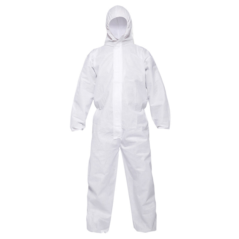 一次性防护服加厚连体隔离衣养殖场防尘服喷漆机修工作服防水防油
