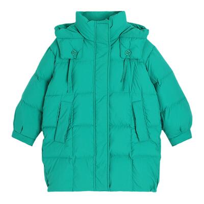 布丁哈鲁童装羽绒服2025新款冬季儿童中长款外套宝宝加厚冬装