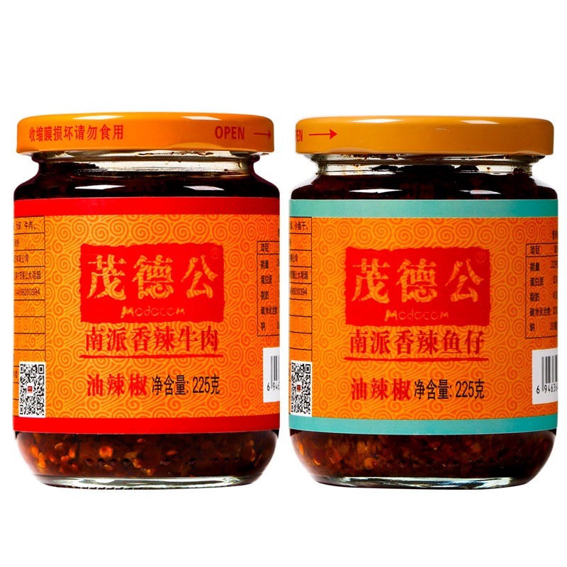 225g牛肉辣椒酱茂德公香辣鱼仔酱