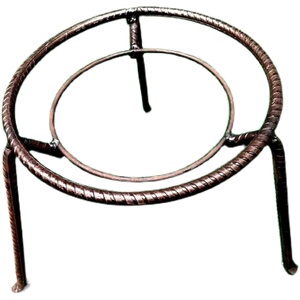 放锅架柴火三角架钢筋焊接铁双层锅螺纹钢柴火三脚架加粗老式炉架