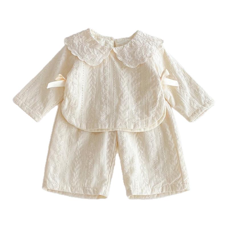 女宝宝秋装套装两件套早秋洋气分体婴儿服周岁服百日宴女童阔腿裤