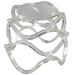 蝴蝶兰花架亚克力透明水晶落地花几客厅年花盆景托架倪妮Nini同款