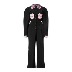 BCG黑粉胸衣连体滑雪套装修身长腿3L专业单双板防水透气耐磨保暖