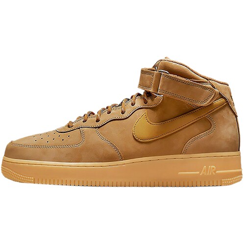 Nike耐克空军一号男鞋Air Force 1小麦色中帮运动板鞋DJ9158-200