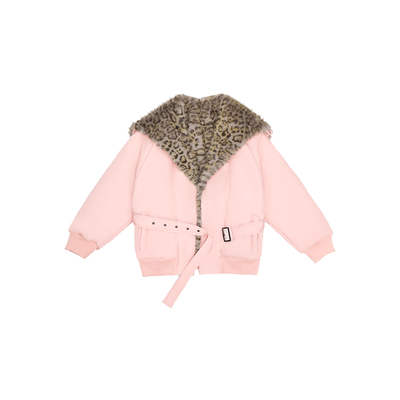 哟酷酷两面穿休闲百搭棉服女