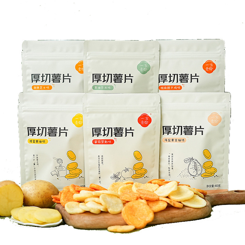 一方云拾厚切薯片多口味6袋
