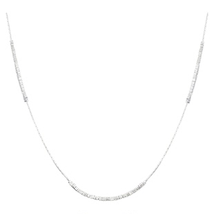 弭金同款abyb银饰925银海岸线项链轻盈锁骨链礼物首饰纯银毛衣链