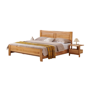 柏木床卧室床十大名牌实木床全实木榫卯结构互不干扰的双人床原木