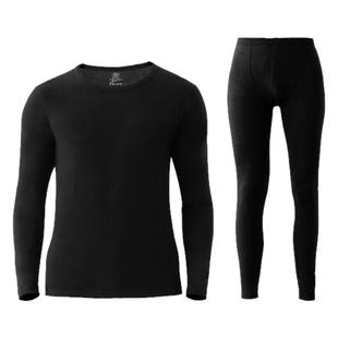 浪莎轻薄肌底衣发热纤维秋衣秋裤套装男士女薄款修身打底保暖内衣