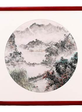 杉琛纯实木新中式斗方尺寸