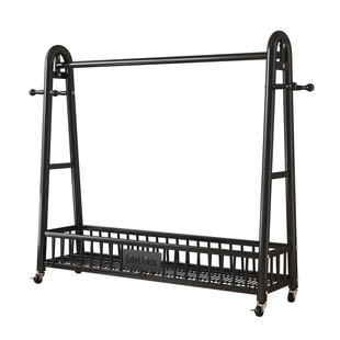 衣架落地卧室家用挂衣架室内晾衣架可移动衣服收纳架简易衣帽架子