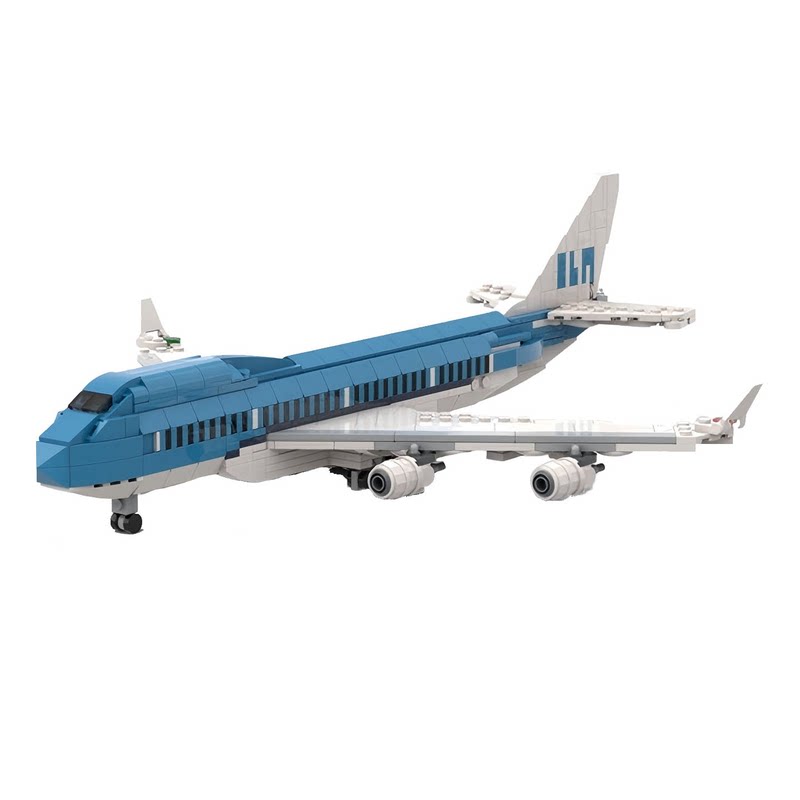波音747-400客机积木玩具礼物