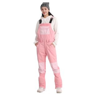 【断码清仓】滑雪背带裤雪裤女冬季裤子男单板防水连体滑雪服套装