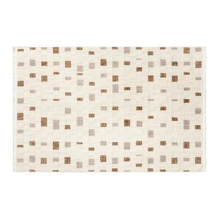 【全球独家授权】ASOS原装进口原木奶油风极简编织客厅地毯