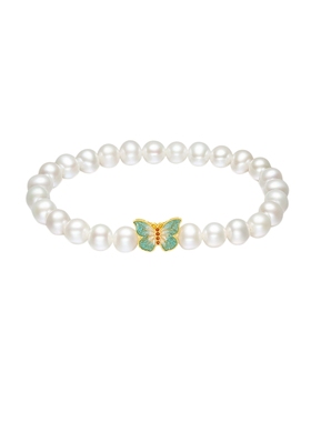 淡水珍珠手串女S925银