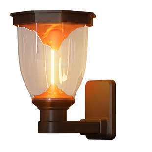 太阳能户外庭院壁灯花园阳台中式外墙吊灯新款屋檐门口复古照明灯