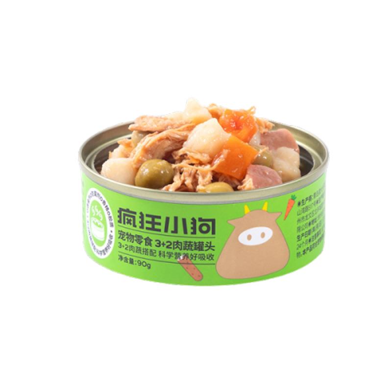 疯狂小狗无盐牛肉肉蔬罐头通用