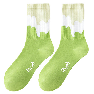 长袜子女中筒纯棉秋冬季初中生防臭运动全棉女童大码妹子高腰大童