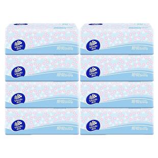 维达细韧S码8包100抽3层抽纸抽纸面巾纸家用巾实惠装大包餐巾纸