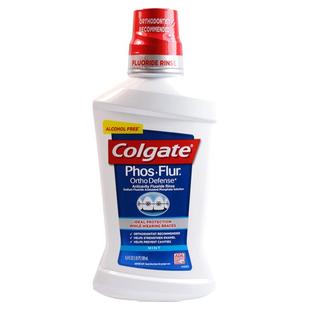 高露洁含氟正畸漱口水500ml美国进口矫正专用龋齿牙齿再矿化防蛀