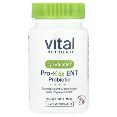 合百益VitalNutrients儿童益生菌专为内耳鼻子咽喉牙齿健康配方抵