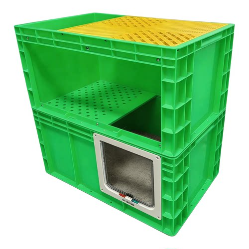 大号猫砂盆易清洗防带砂双层猫砂盆高颜值双层室内大猫专用猫砂盆