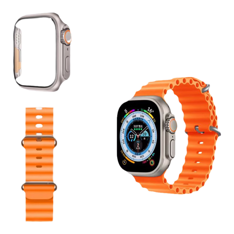 【秒变ultra套装】适用AppleWatch保护壳S9/S8苹果手表海洋高山回环表带iWatch改ultra保护套SE/S7/6/5代全包