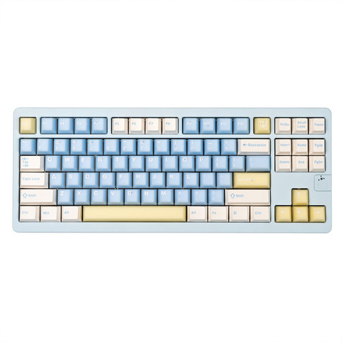 海盐汽水/白桃乌龙半透机械键盘键帽大全套PBT+PC二色原厂高度