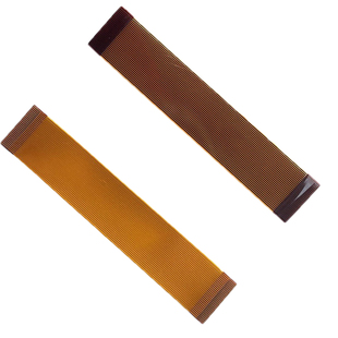 黄色FPC排线28/30/34/36pin芯片0.5mm间距同/反向镀金延长连接线