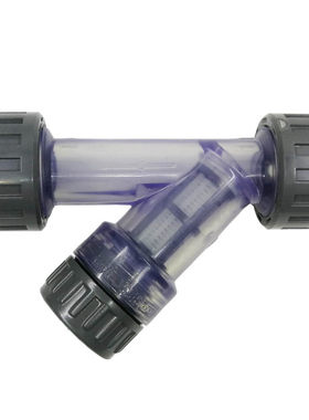 联塑pvc透明y型4分饮用水过滤器